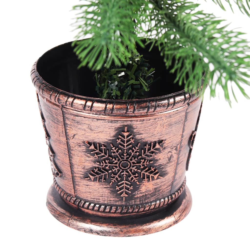 Vidaxl Kunstkerstboom mit Beleuchtung und Weihnachtsbällen 65 cm Grün