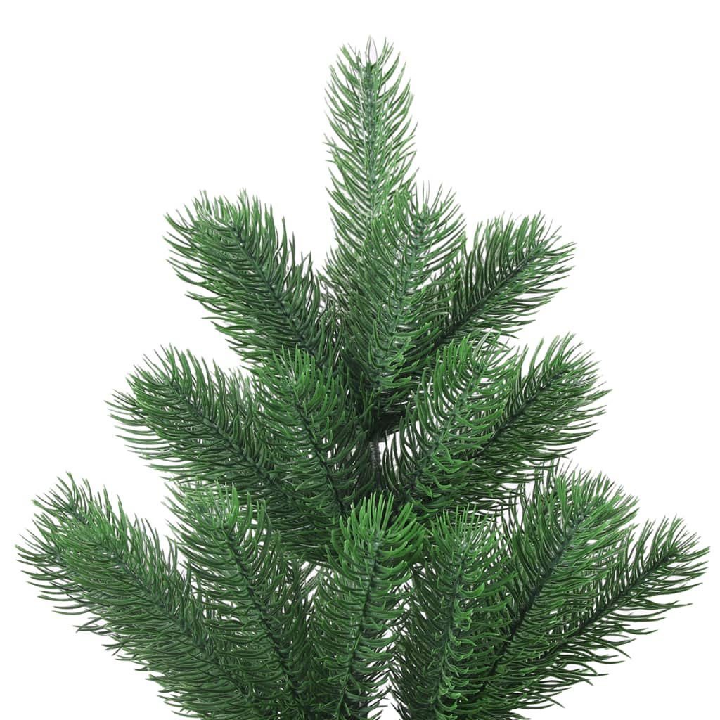 Vidaxl Kunstkerstboom Nordmann mit LEDs und Weihnachtsbällen 210 cm Grün