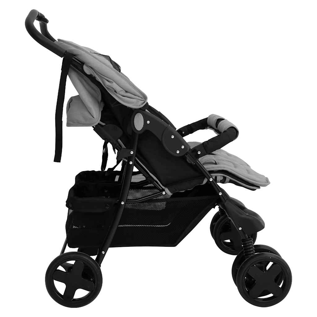 Vidaxl Twin Children's Steel Hellgrau