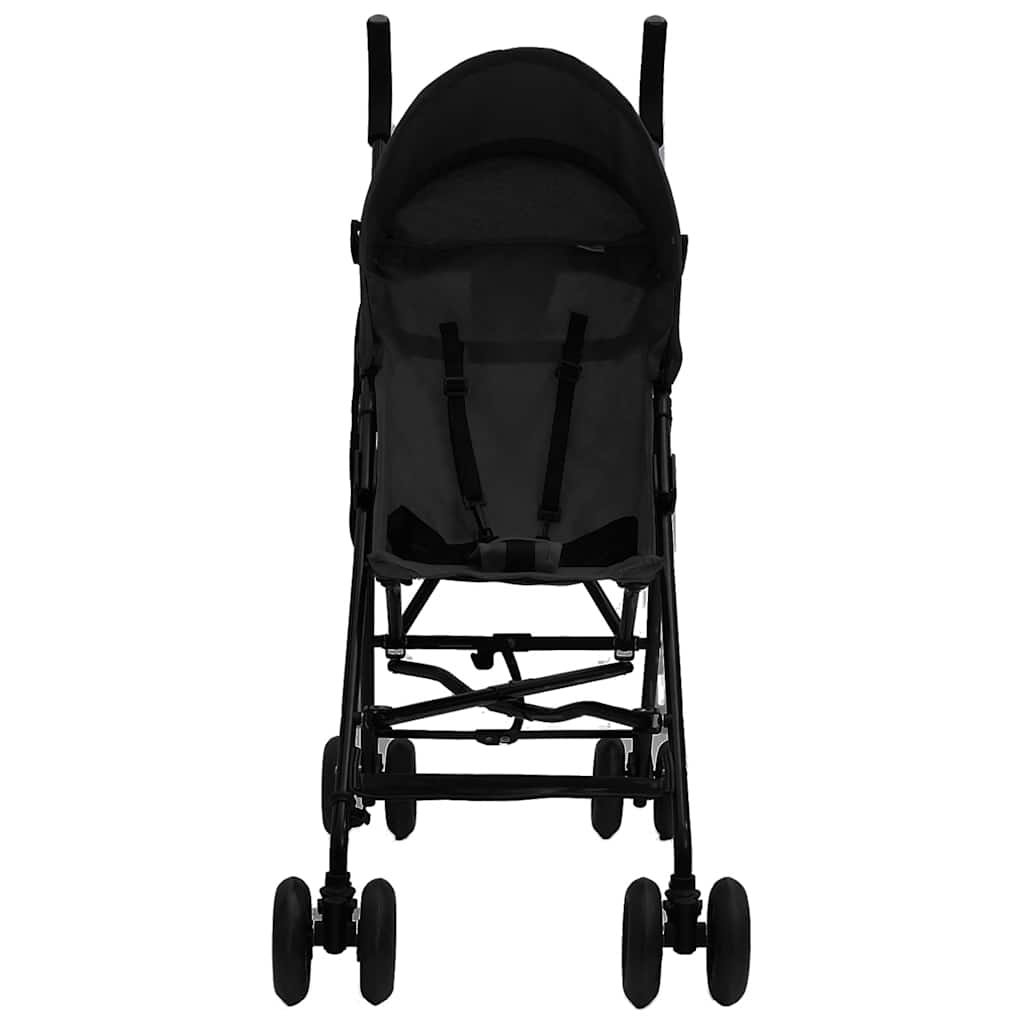 Vidaxl Kinderbuggy Staal Anthrazit -gelenkt und schwarz