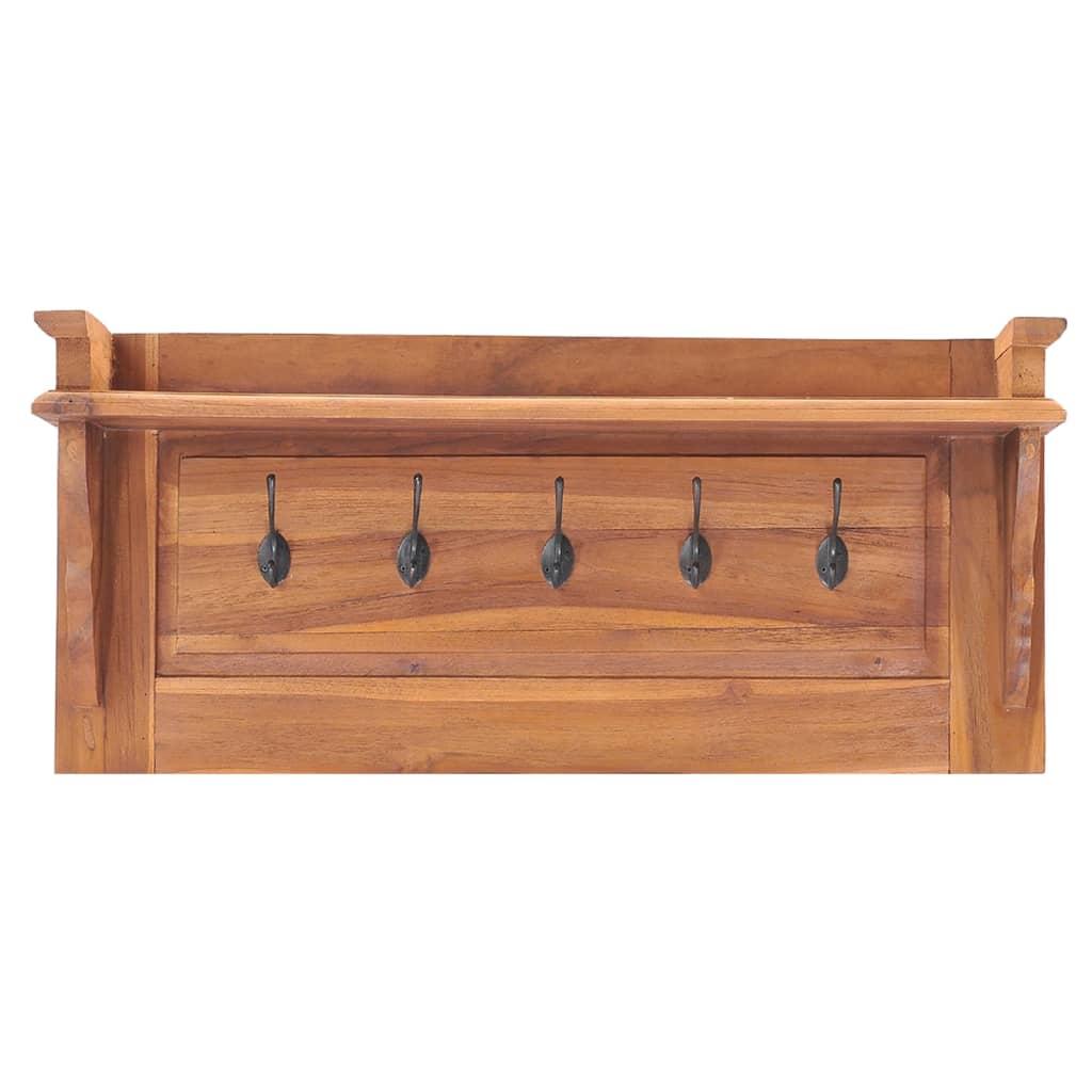 Vidaxx Wandgarderobe 80x16,5x35 cm massives Teakholz