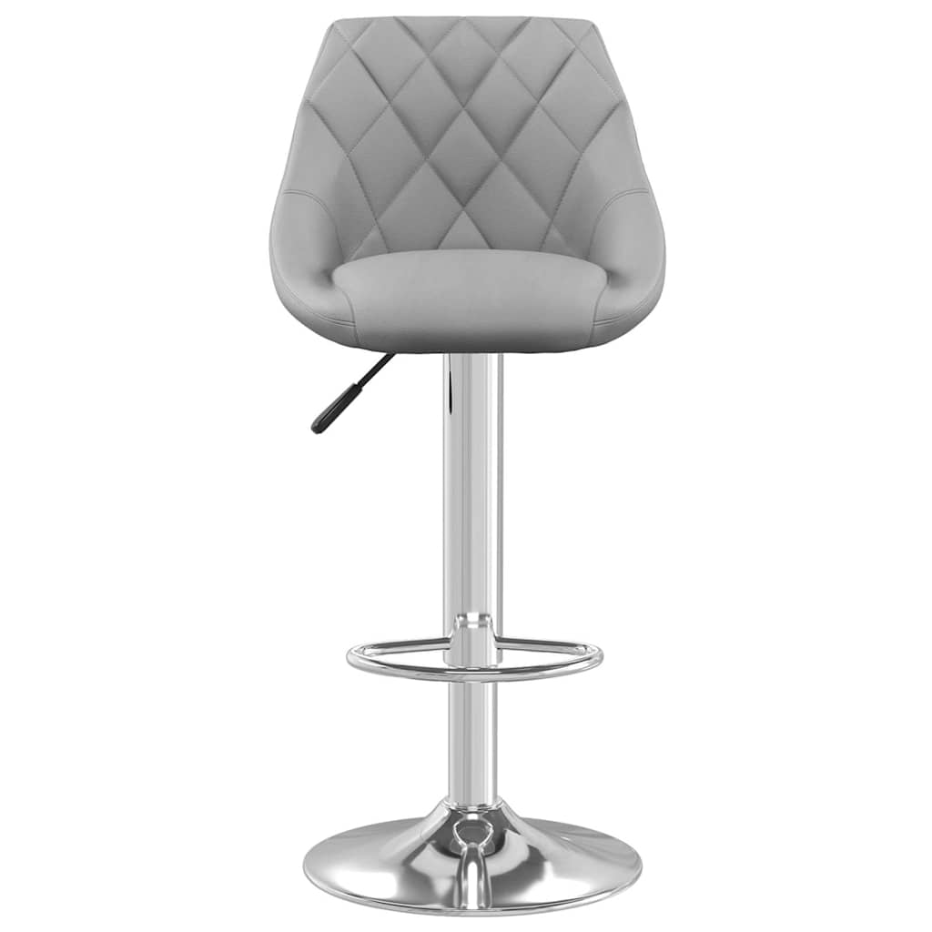 Vidaxl barkruk fluweel lichtgrijs