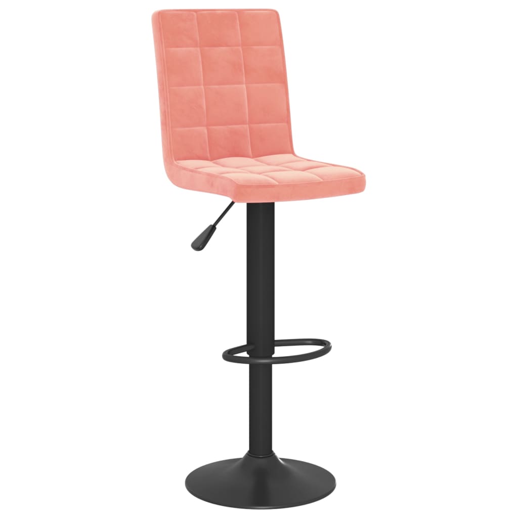 Vidaxl barkruk roze fluweel