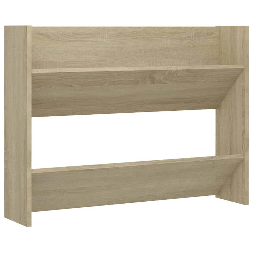 VIDAXL -Wandschuhschrank 80x18x60 cm Propertiertes Holz Sonoma Eiche -Colored