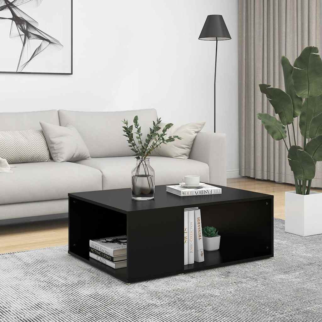 Vidaxl salontafel 90x67x33 cm bewerkt hout zwart