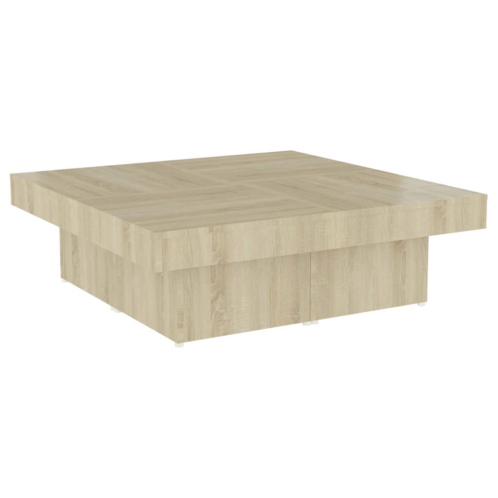 Vidaxl salontafel 90x90x28 cm bewerkt hout sonoma eikenkleurig