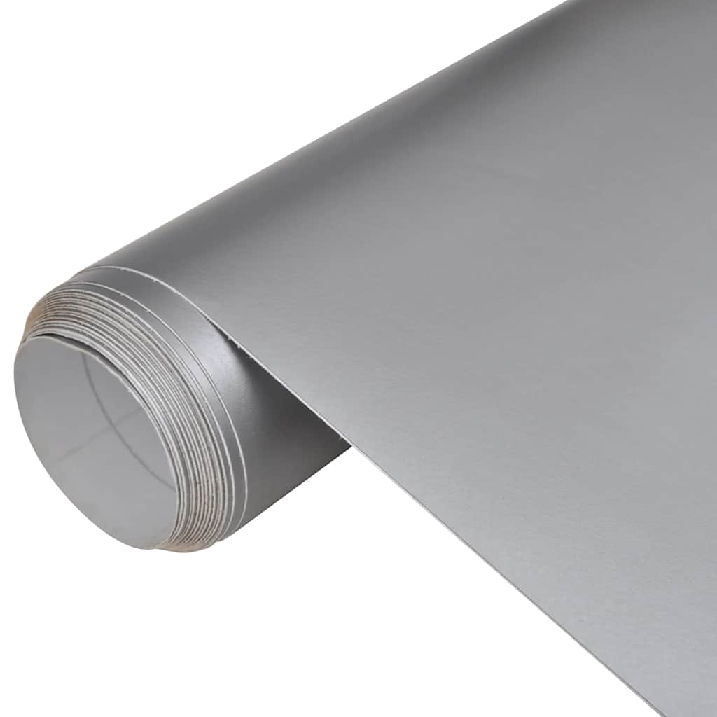 Vidaxx 2 Stück Autofolie 100x150 cm mattsilber