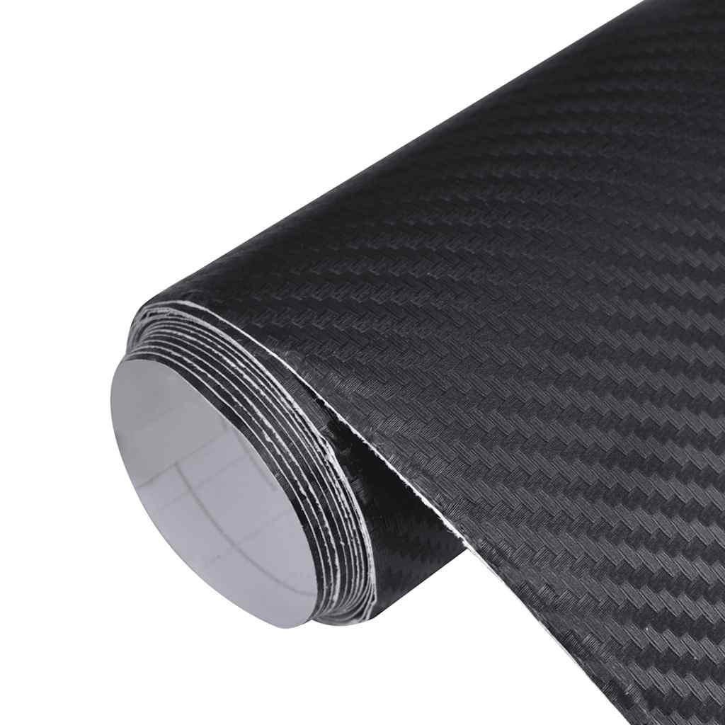 Vidaxx 2 Stück Autofolie 3D 100x150 cm schwarz