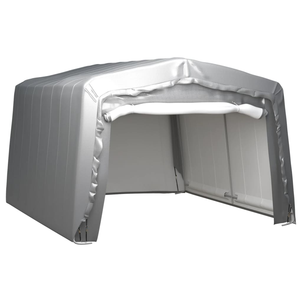 VidaXL Lagerzelt 370x370 cm stahlgrau