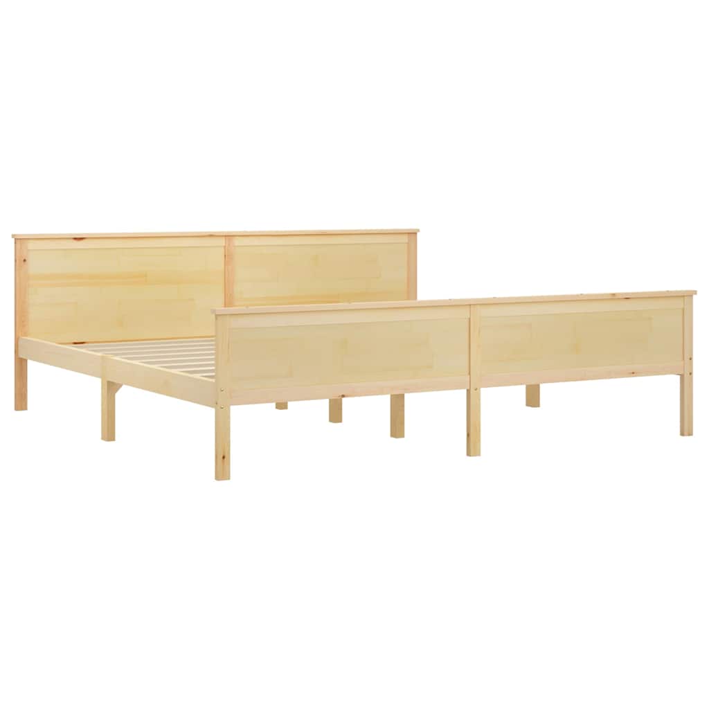 Vidaxl bedframe massief grenenhout 200x200 cm