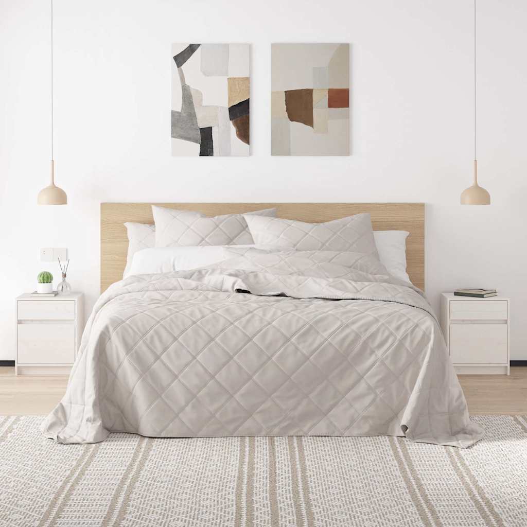 Vidaxl nachtkastjes 2 st 40x31x50 cm massief grenenhout wit