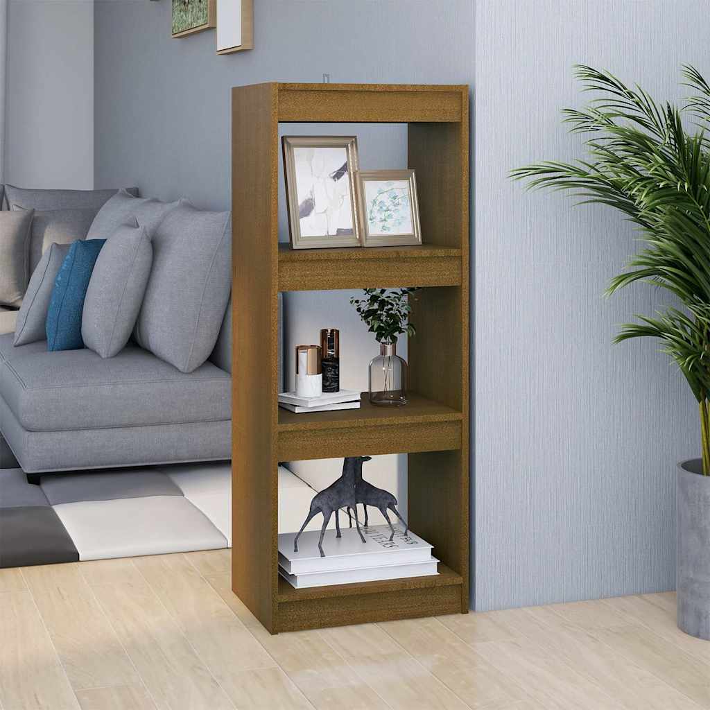 Vidaxl boekenkast kamerscherm 40x30x103,5 cm grenenhout honingbruin