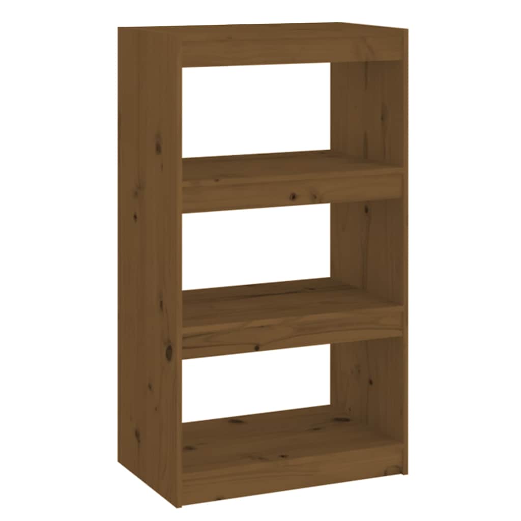 Vidaxl boekenkast kamerscherm 60x30x103,5 cm grenenhout honingbruin