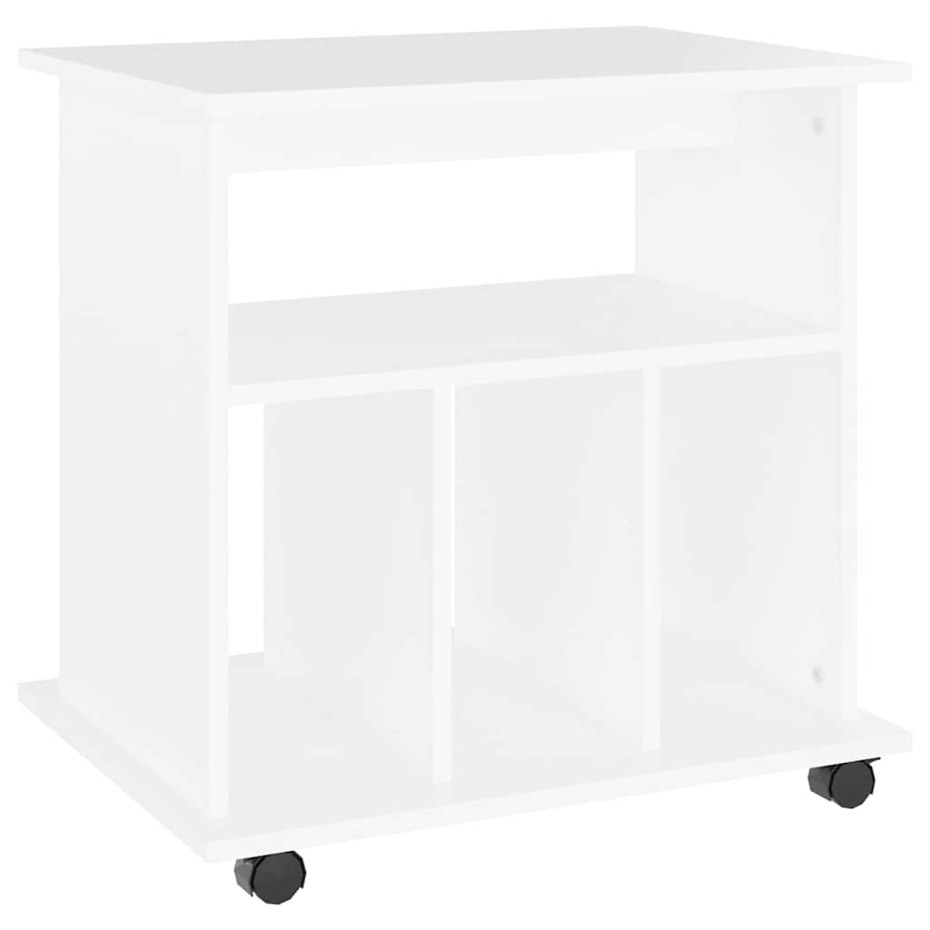 Vidaxl rolkast 60x45x60 cm bewerkt hout wit