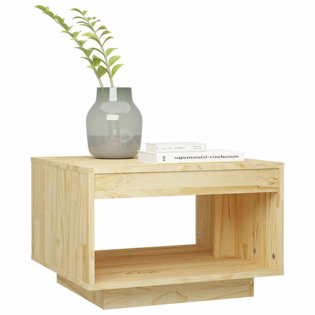 Vidaxl salontafel 50x50x33,5 cm massief grenenhout