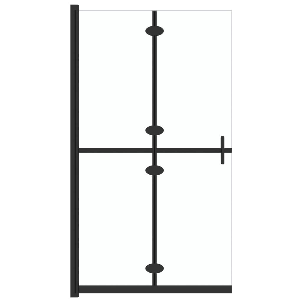 Vidaxl begehete Duschwand zusammenklappbar 80x190 cm ESG-Glas transparent