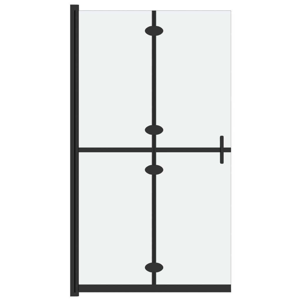 Vidaxl begehete Duschwand zusammenklappbar 110 x 190 cm ESG-Glas Matte