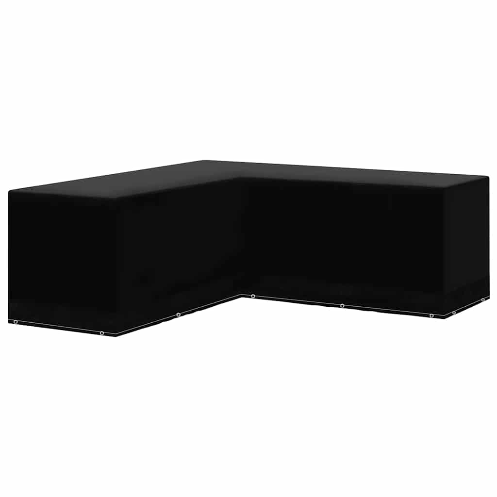 Vidaxl tuinmeubelhoezen 2 st l-vormig 12 oogjes 250x250x90 cm
