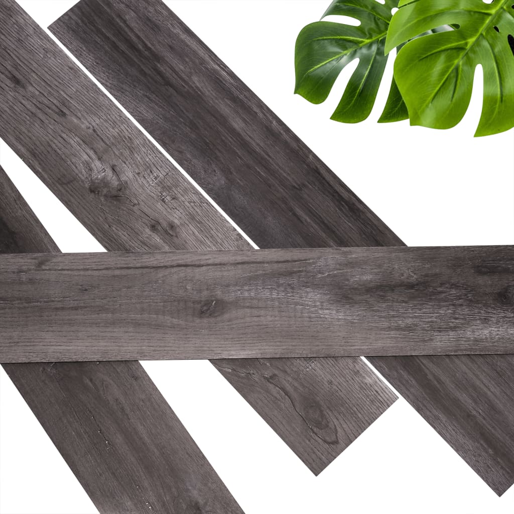 Wallart Wallart Boards 30 St GL-WA33 Schleifen Holz Eiche Holzkohlefarbe Schwarz