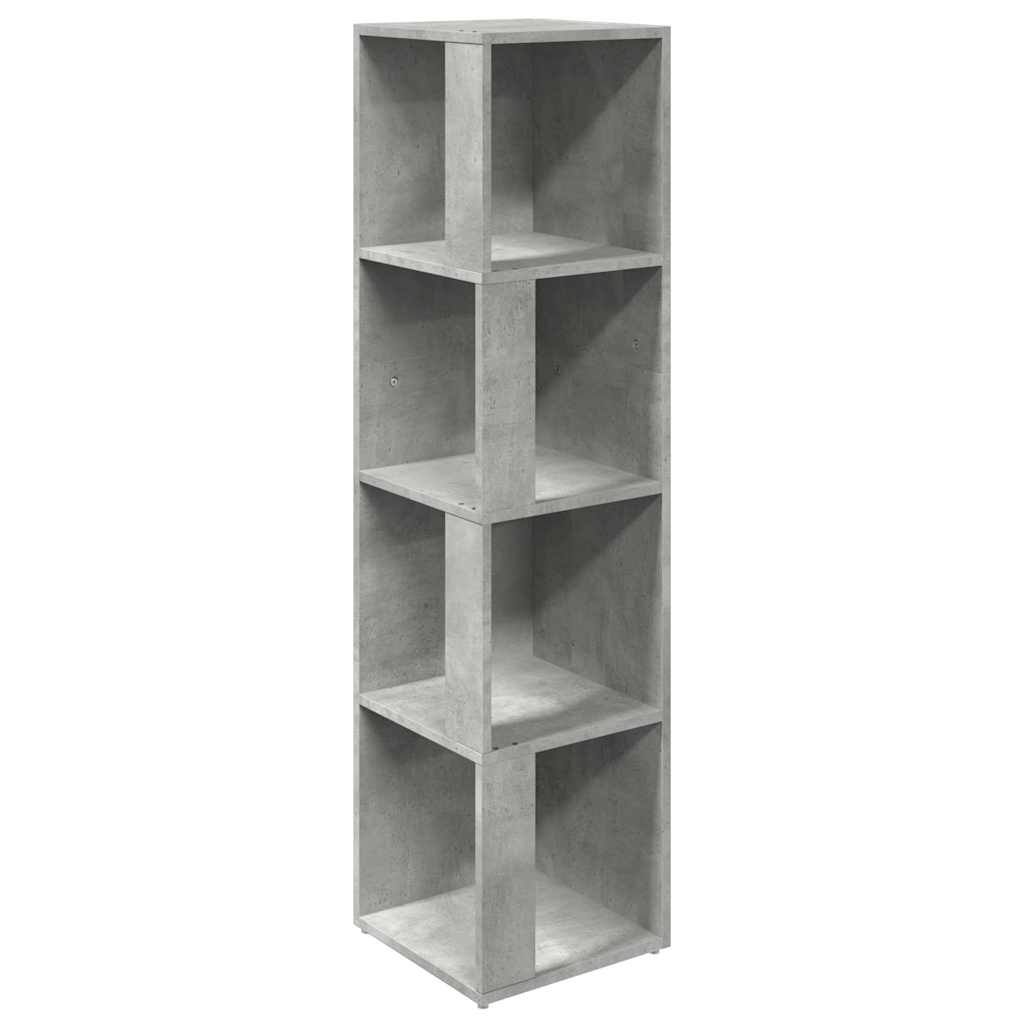 Vidaxl hoekkast 33x33x132 cm bewerkt hout betongrijs