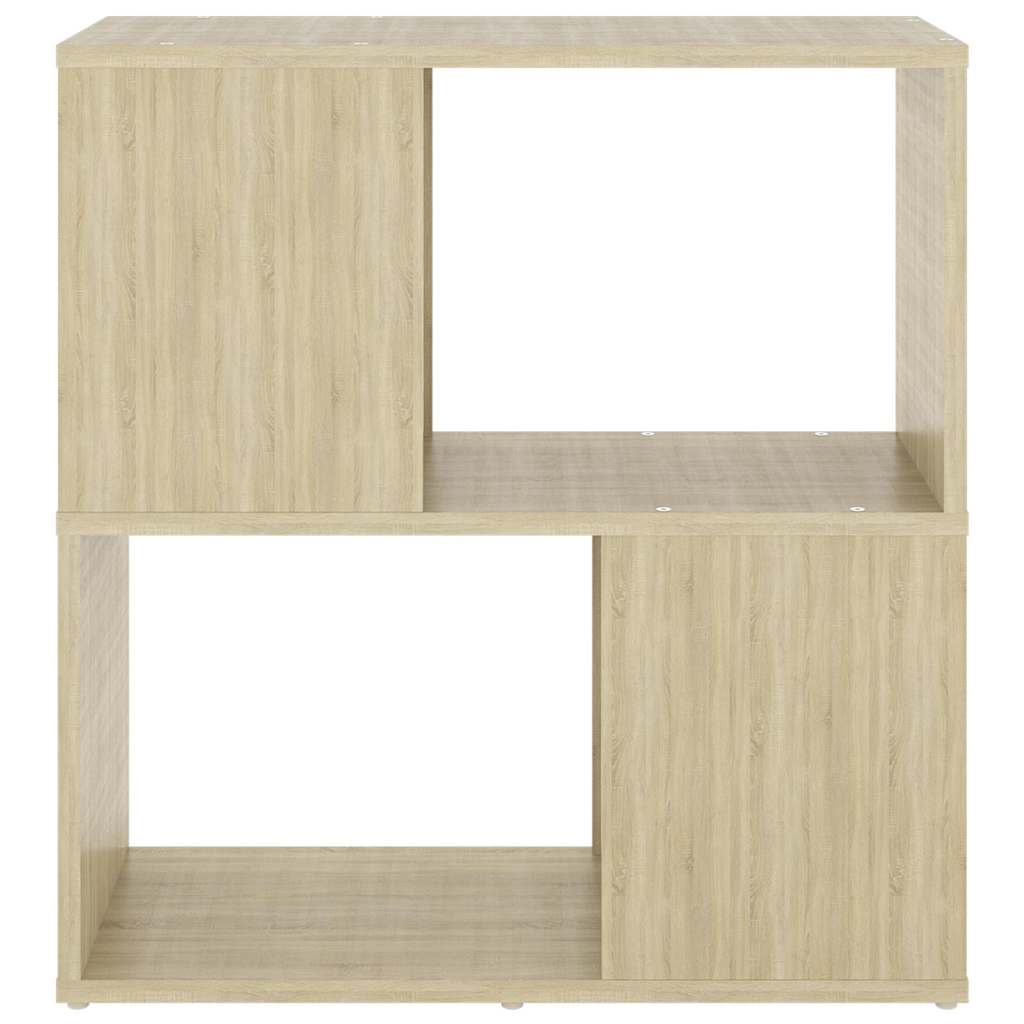 Vidaxl boekenkast 60x24x63 cm bewerkt hout sonoma eikenkleurig