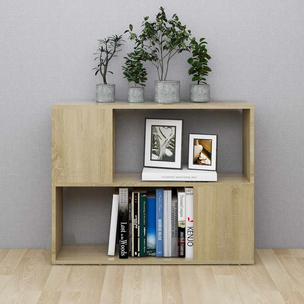 Vidaxl tv-meubel 80x24x63 cm bewerkt hout sonoma eikenkleurig