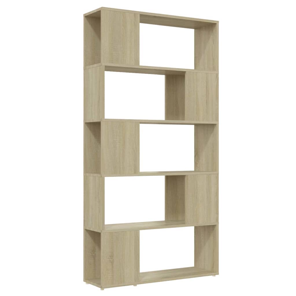 Vidaxl boekenkast kamerscherm 80x24x155 cm bewerkt hout sonoma eiken