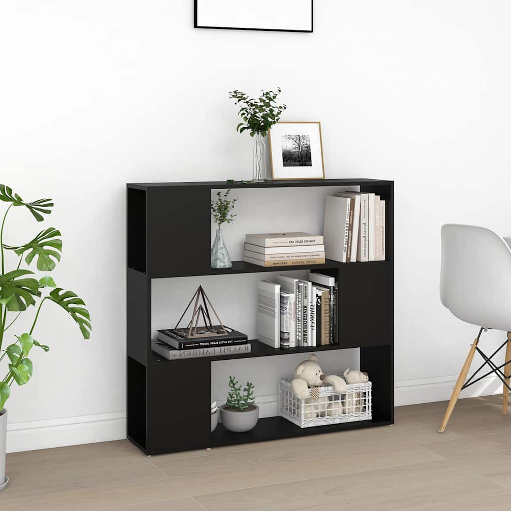 Vidaxl boekenkast kamerscherm 100x24x94 cm zwart