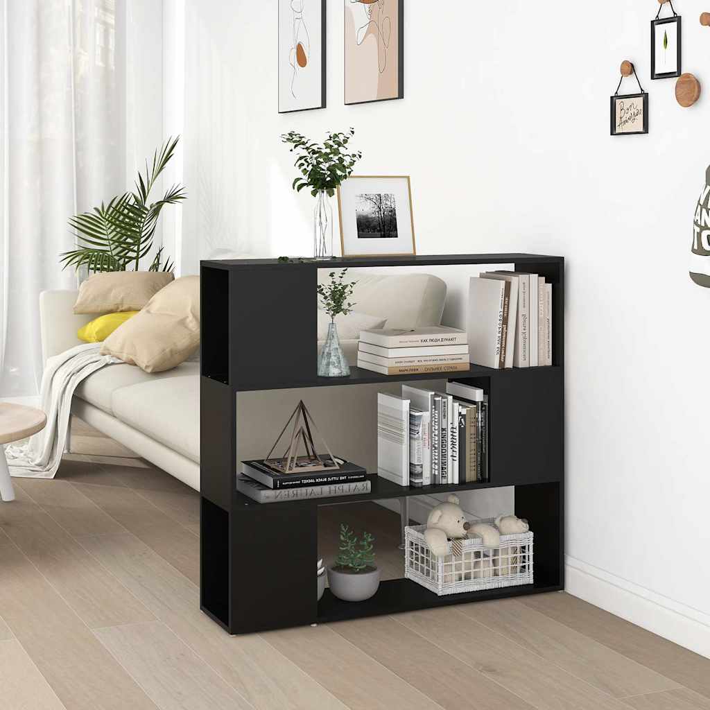 Vidaxl boekenkast kamerscherm 100x24x94 cm zwart