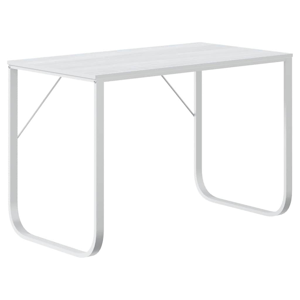 Vidaxl computerbureau 110x60x73 cm spaanplaat wit