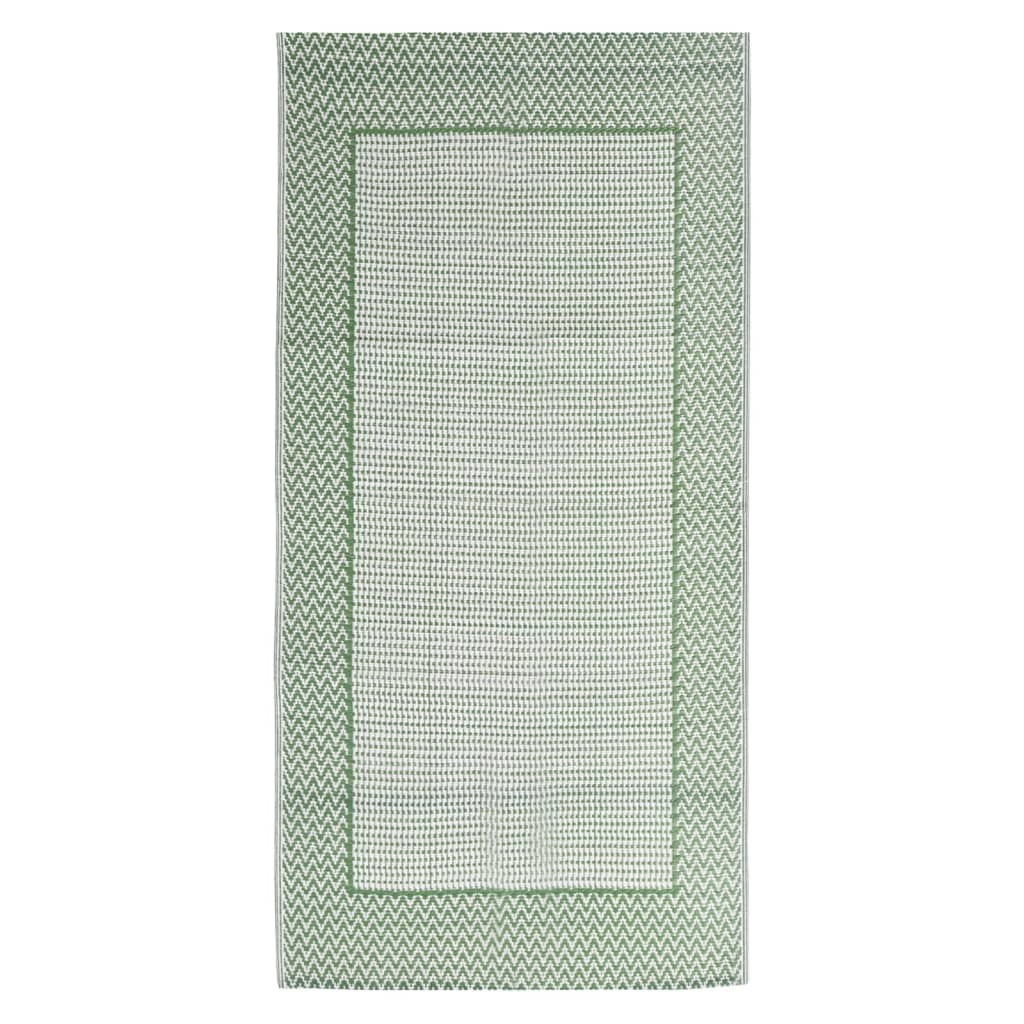 Vidaxl außerhalb des Teppichs Aakil 80x150 cm Polypropengrün