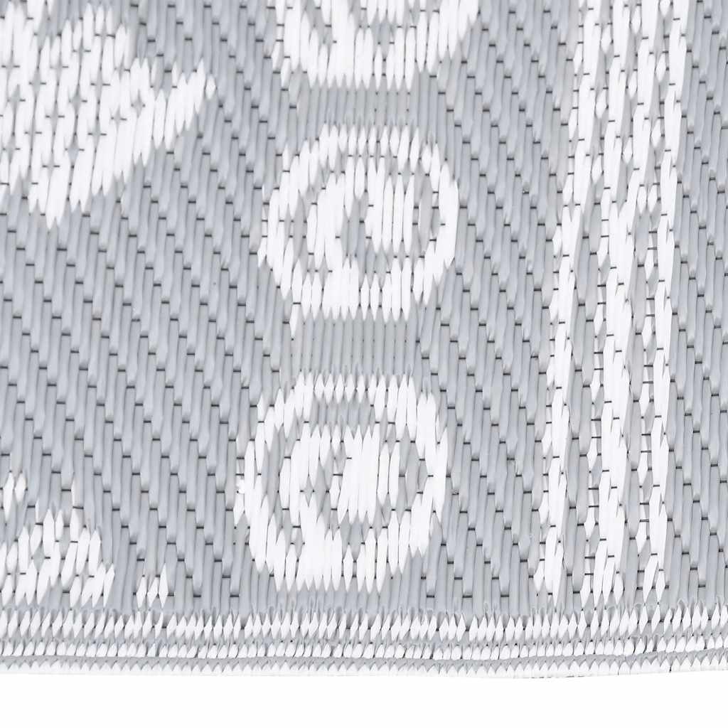 Vidaxl Außen Teppich Arakil 80x150 cm Polypropengrau