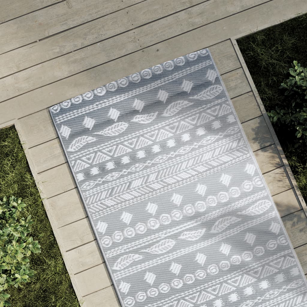 Vidaxl außerhalb des Teppichs Arakil 80x250 cm pp grau