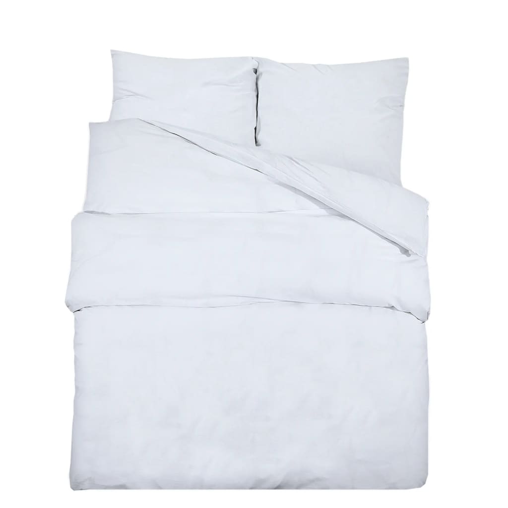 Vidaxl Duvet Crossing Set Leicht 135x200 cm Mikrofaser Weiß