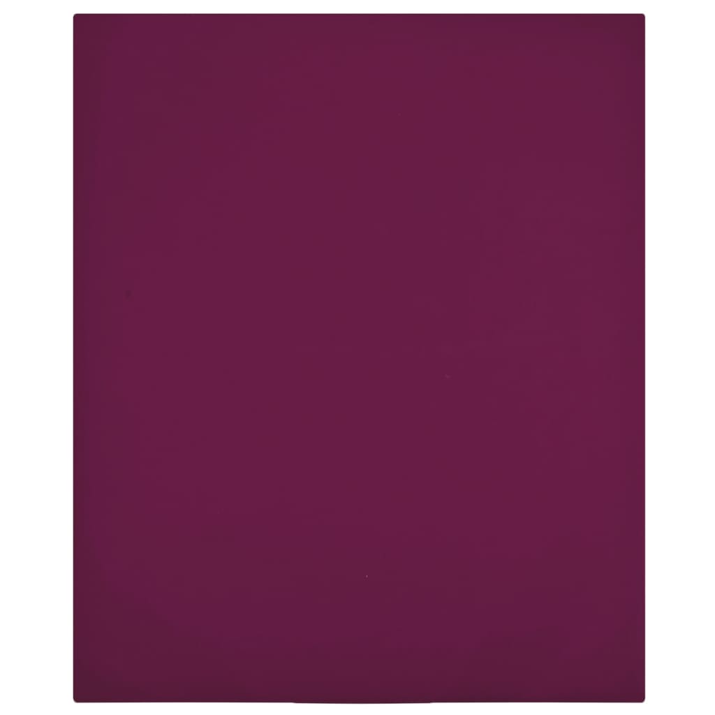 VIDAXL STADTETSBLATT JERSEY 160x200 cm Baumwollbordeaux Rood