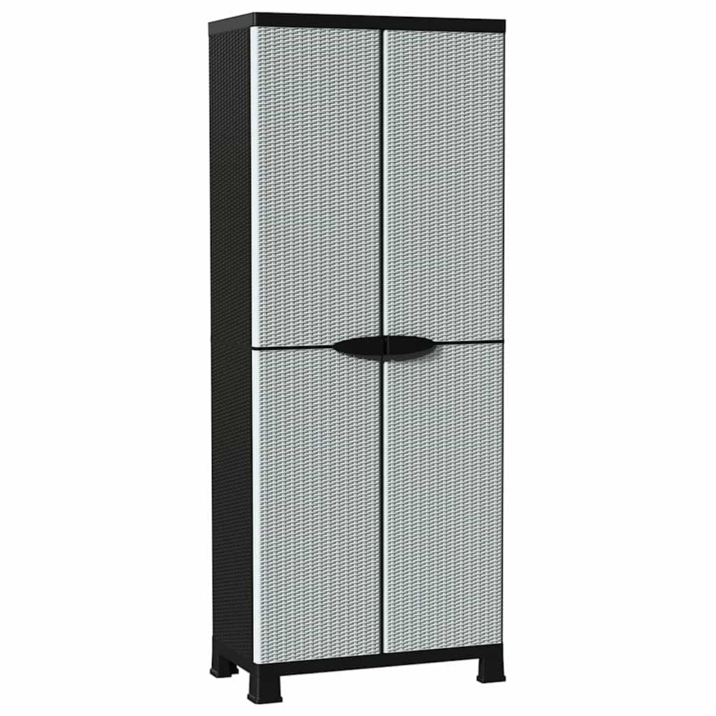 Vidaxl opbergkast 68x39x171,5 cm rattan ontwerp