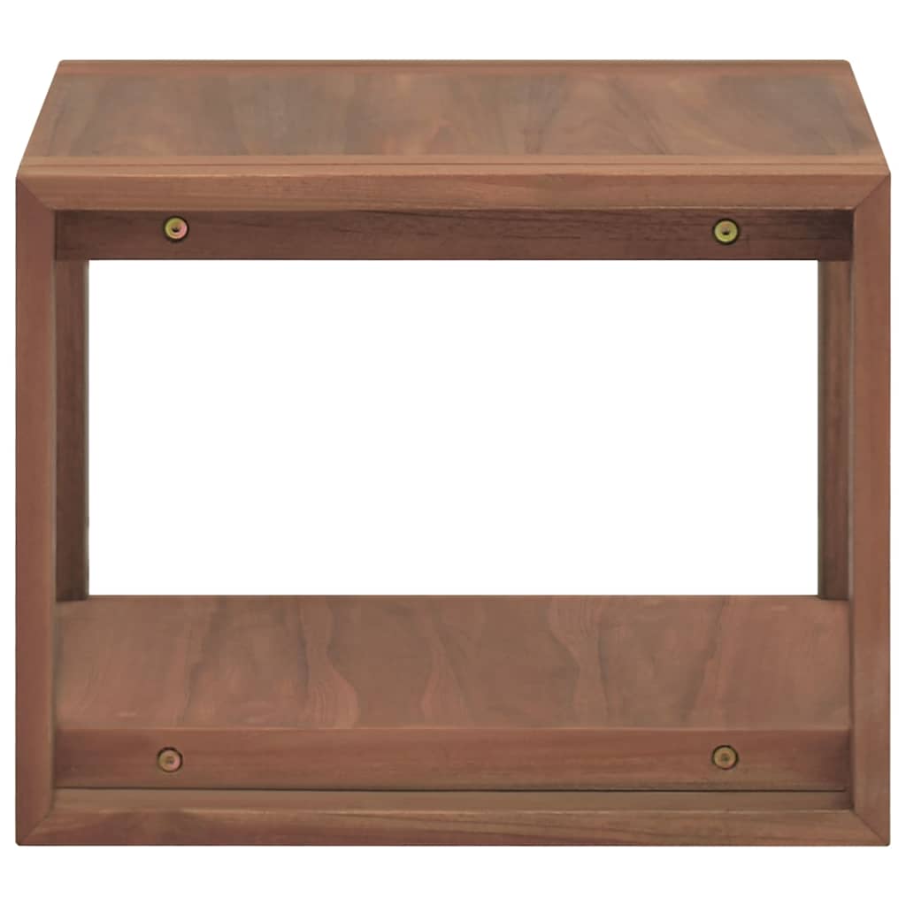 Vidaxl badkamerwandkast 45x45x35 cm massief teakhout