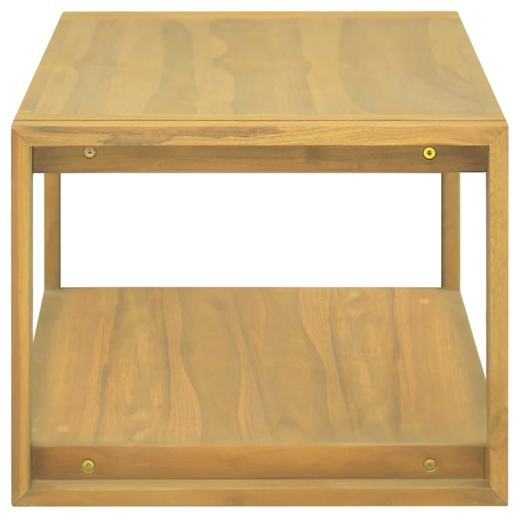 Vidaxl badkamerwandkast 90x45x35 cm massief teakhout