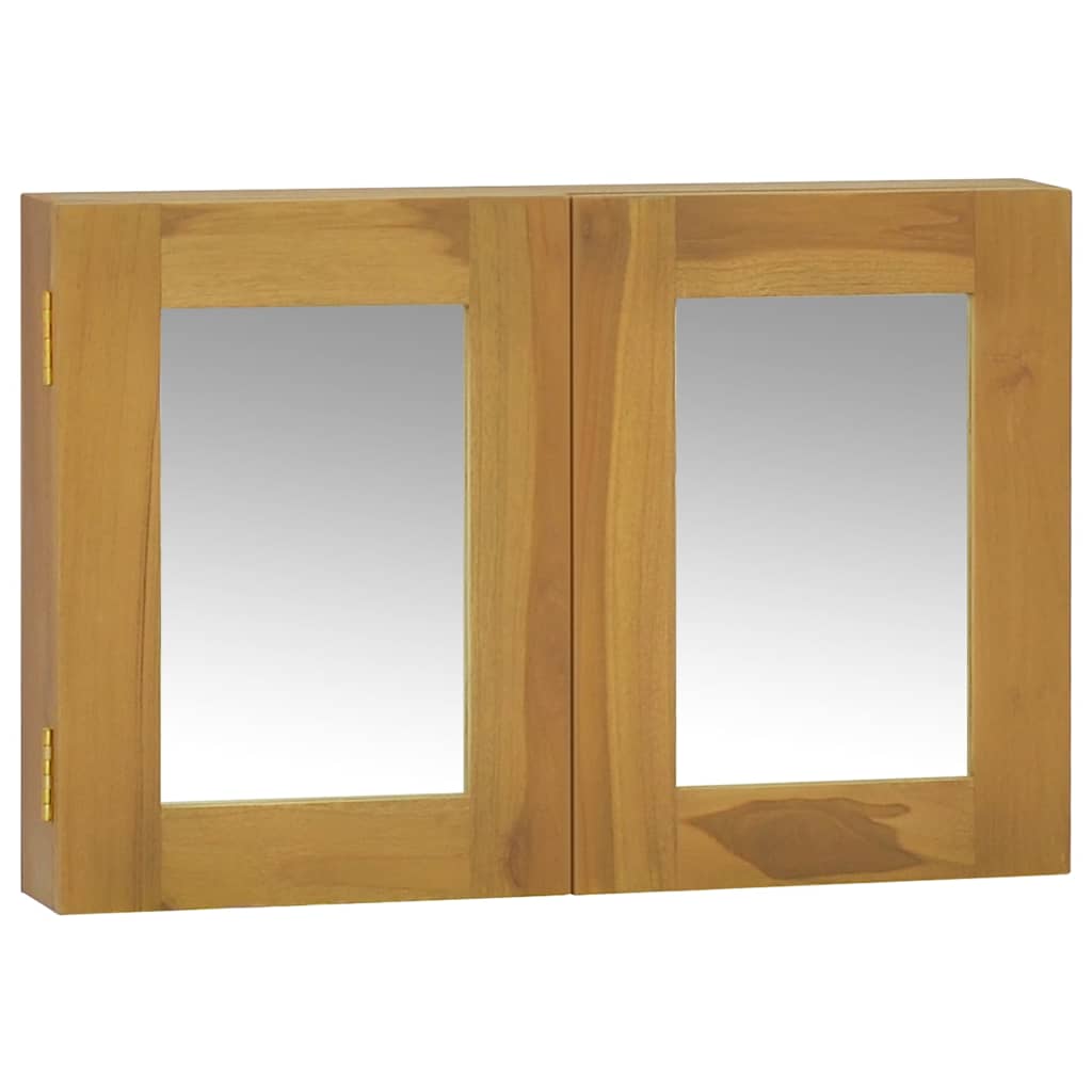 Vidaxl spiegelkast 60x10x40 cm massief teakhout