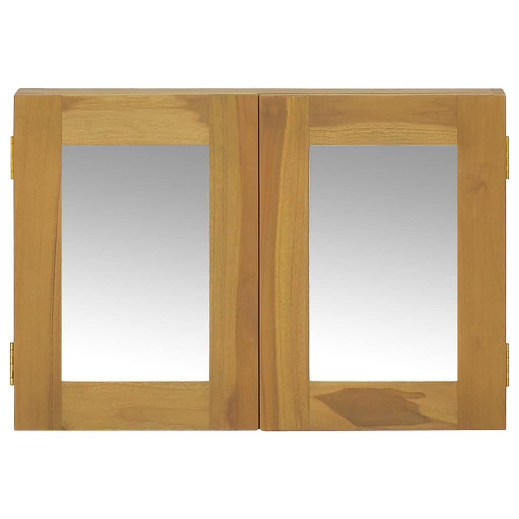 Vidaxl spiegelkast 60x10x40 cm massief teakhout