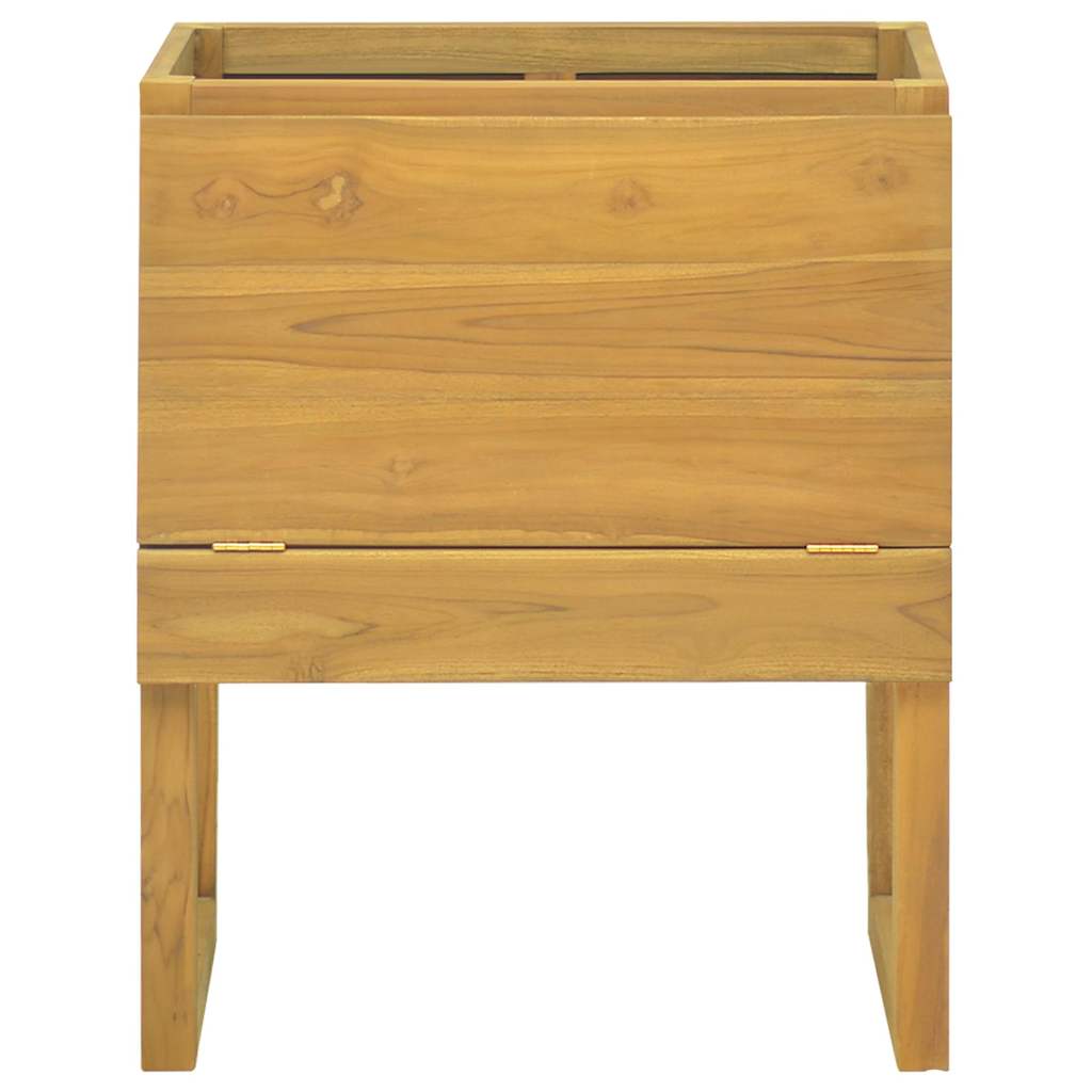 Vidaxl badkamerkast 60x40x75 cm massief teakhout