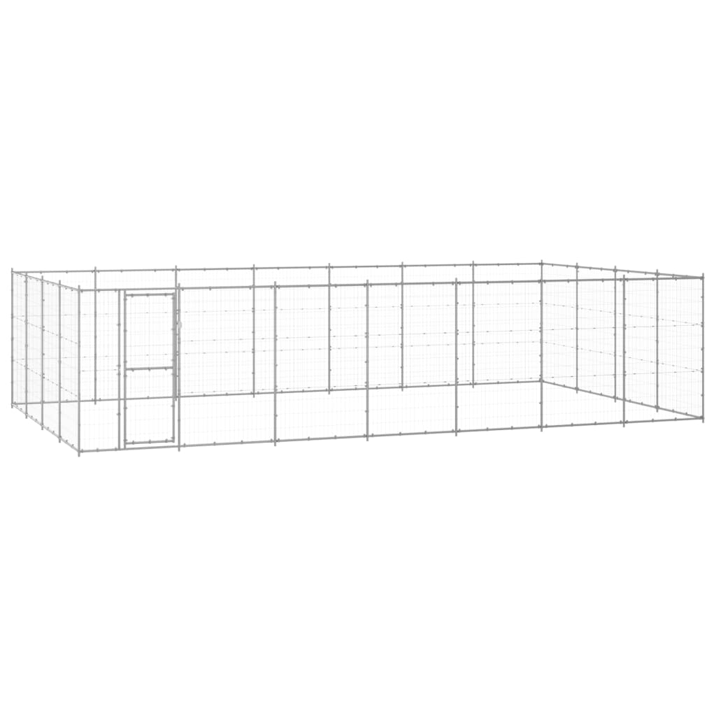 VidaXL Hundehütte 33,88 m² verzinkter Stahl