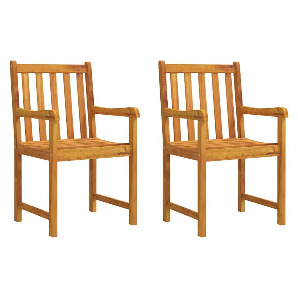 Vidaxl tuinstoelen 2 st massief acaciahout