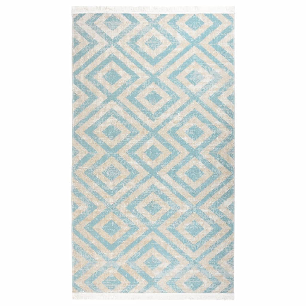 Vidaxl Außen Teppich flach -gehoben 115x170 cm Grün und Beige