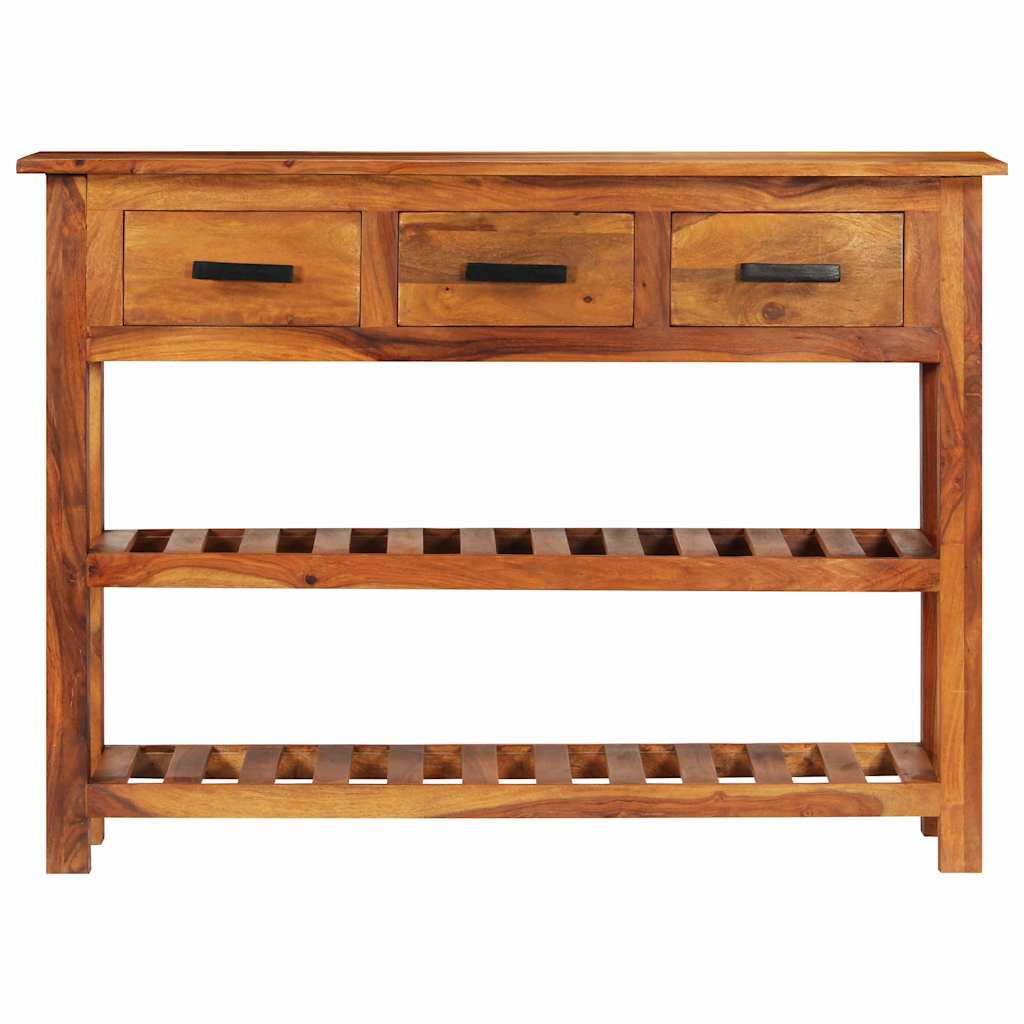 Vidaxl dressoir met 3 lades 110x30x80 cm massief acaciahout