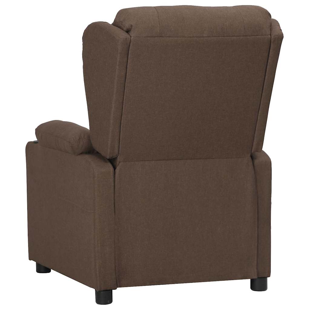 Vidaxl fauteuil verstelbaar stof taupe