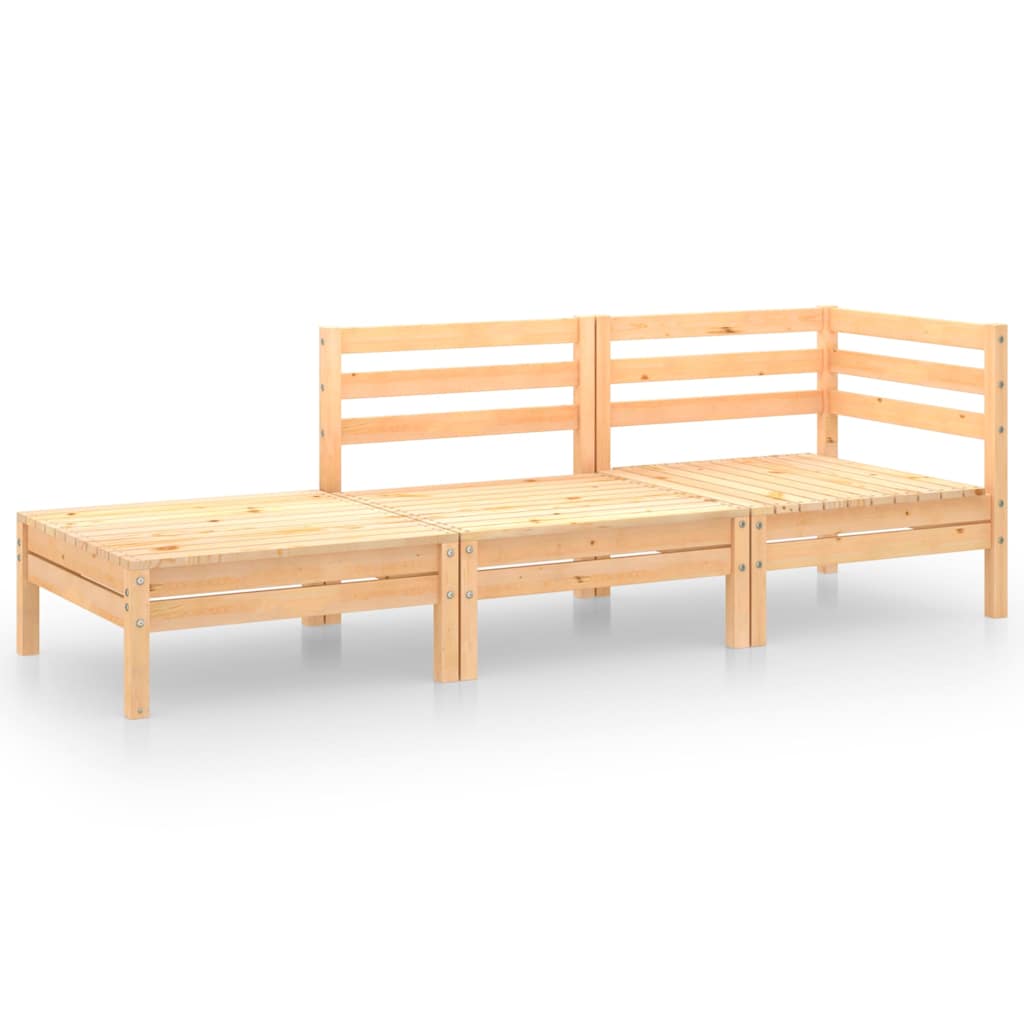 Vidaxl 3-delige loungeset massief grenenhout