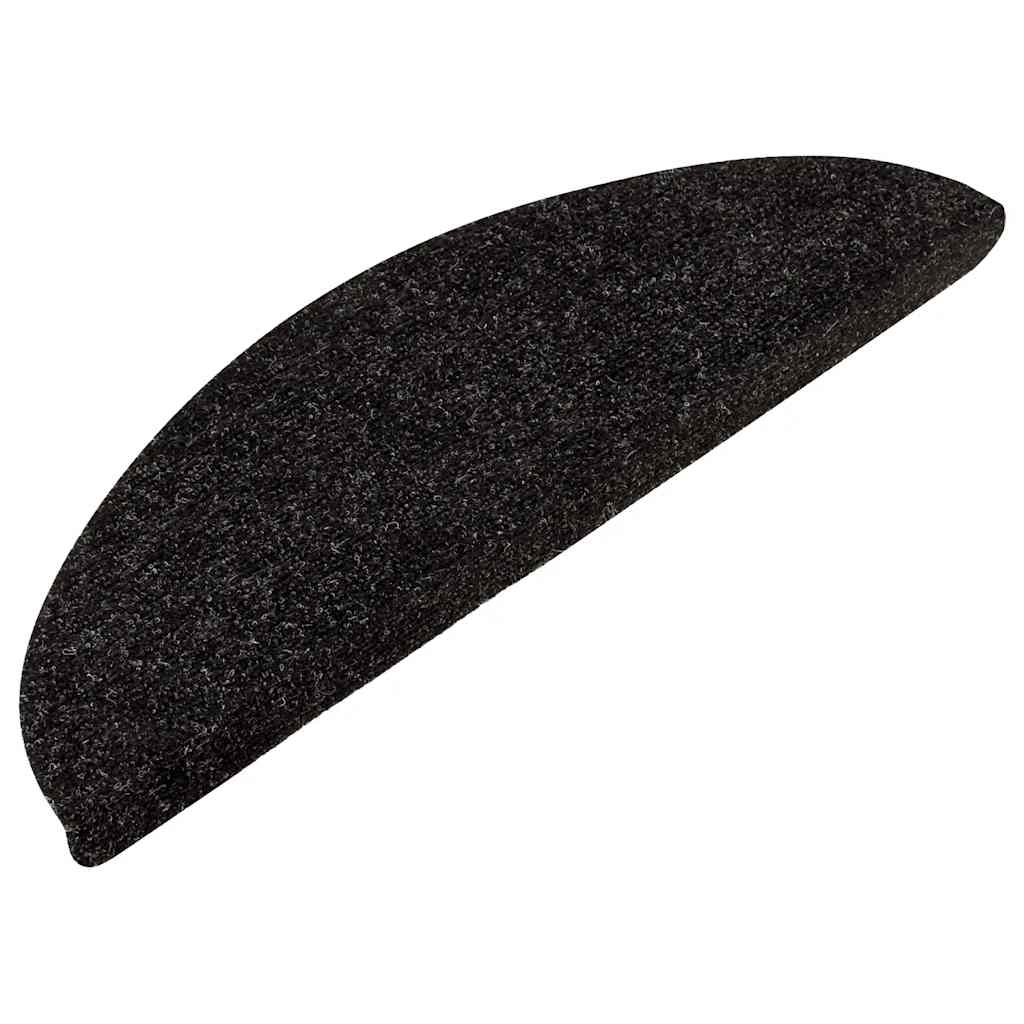 VIDAXL -Treppenmatten Selbstadhäsiv 15 ST 56x17x3 cm Anthrazit -gelöscht