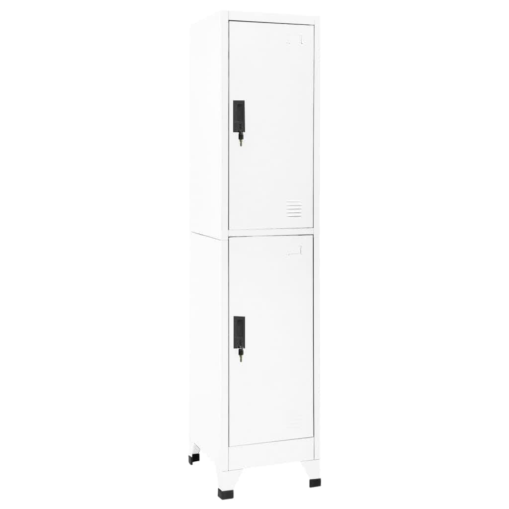 Vidaxl lockerkast 38x45x180 cm staal wit