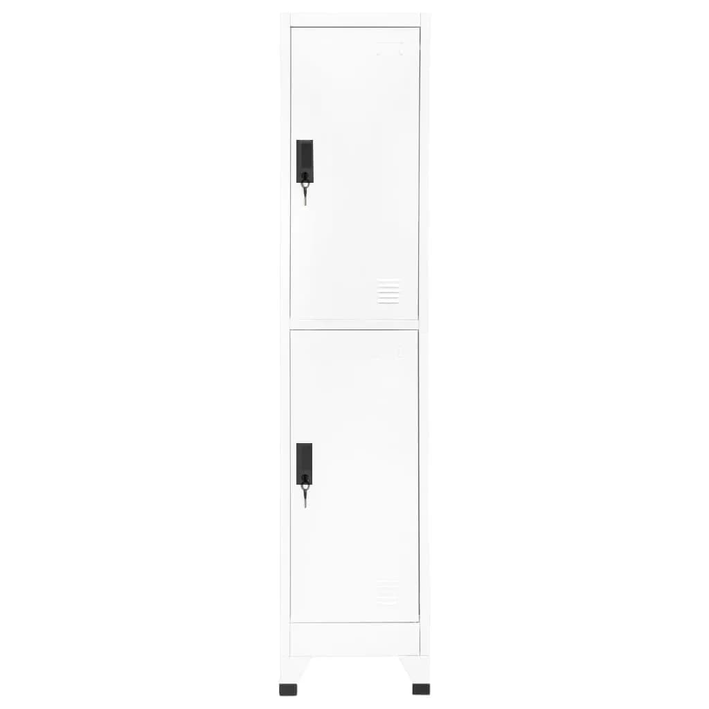 Vidaxl lockerkast 38x45x180 cm staal wit